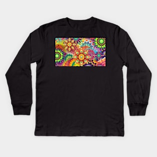 LSD Flowers Kids Long Sleeve T-Shirt